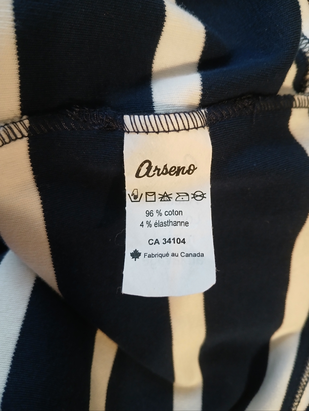 Nautical Striped Cotton Plus Dress Made in Canada NWOT 3X - Picture 7 of 7